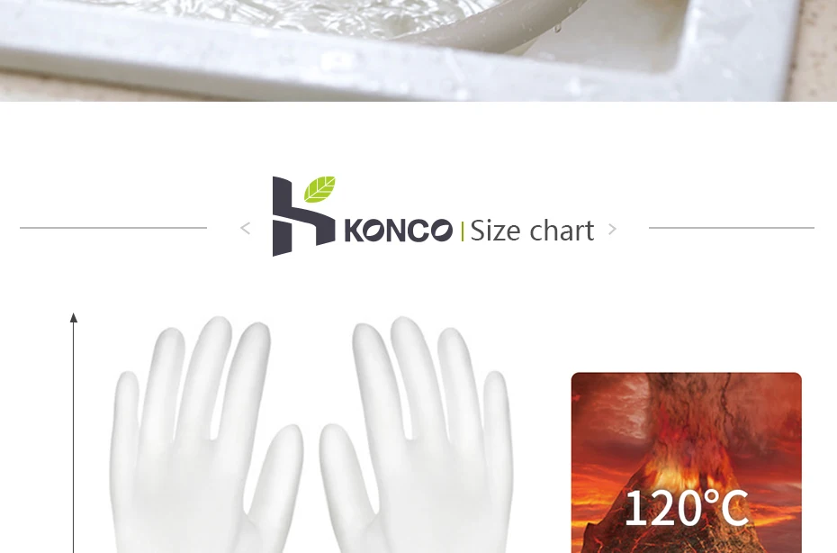 Konco силиконовые перчатки для мытья посуды прочные резиновые перчатки для чистки Кухонные гаджеты силиконовая посуда латексные перчатки для дома