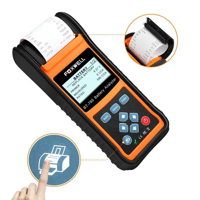 Прибор для тестирования аккумуляторов FOXWELL BT780 анализатор нагрузки