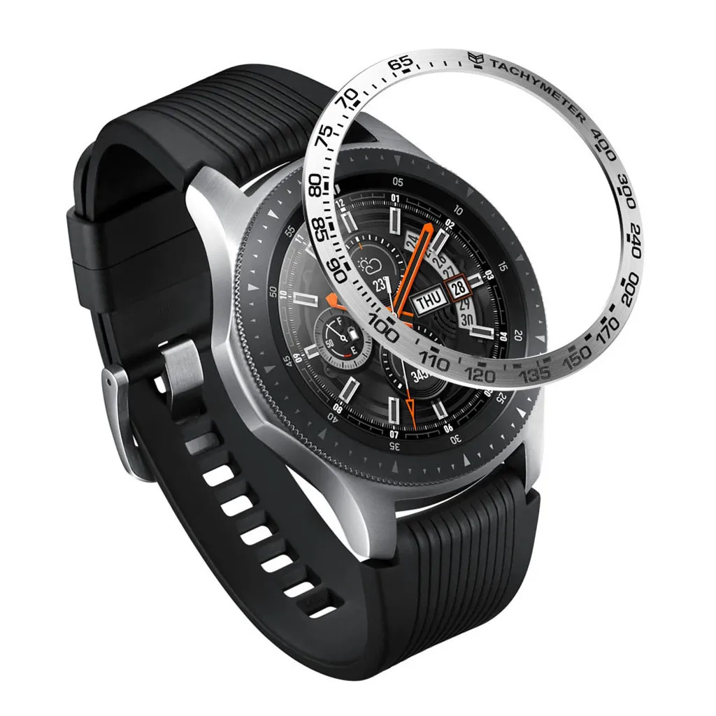 Модные часы Popupar Аксессуары для samsung Galaxy Watch 46 мм, драгоценный камень кольцо клеющаяся крышка против царапин металлический корпус украшения