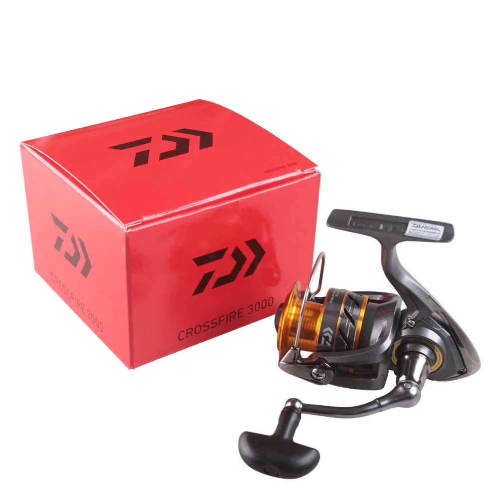 Оригинальная спиннинговая Рыболовная катушка DAIWA CROSSFIRE 2500 3000 3 шарикоподшипника 5