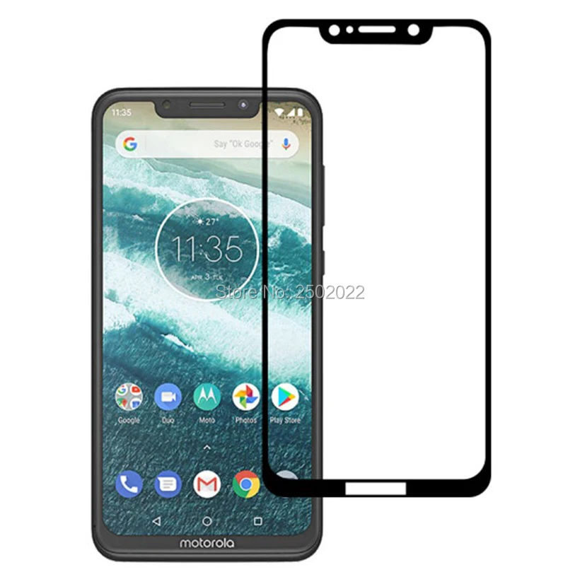 3D Черное закаленное стекло для Motorola One P30 Play полноэкранная Защитная пленка Moto XT1941 1