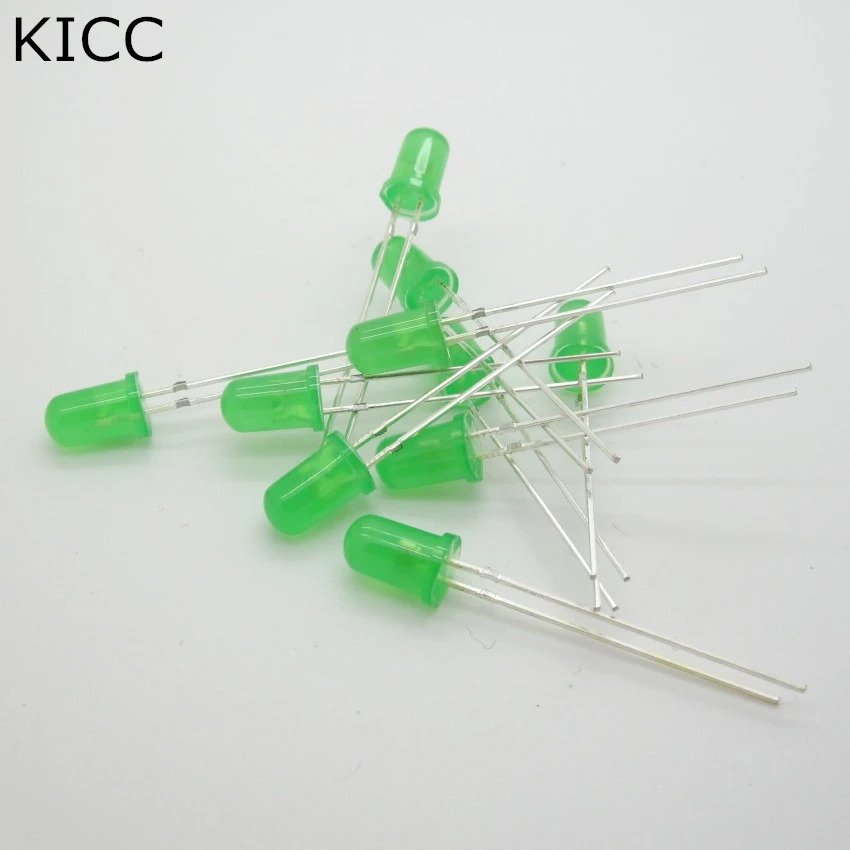 

1000* Light emitting diode 5MM Green emitting green LED