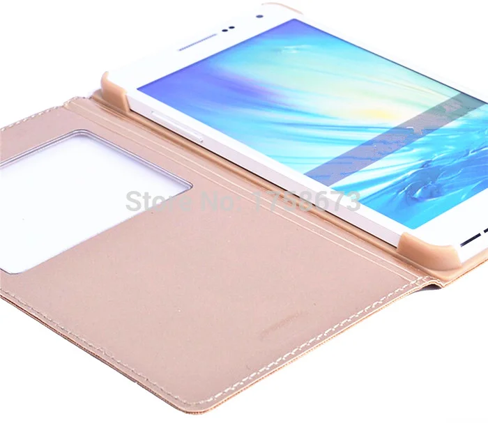Кожаный чехол с откидной крышкой для Samsung Galaxy A7 A7000 A700 A700F тонкий сенсорный умный