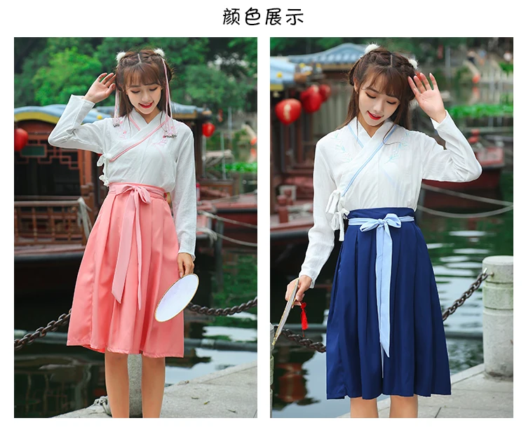 Для женщин Одежда для кунг-фу Косплэй костюм феи Hanfu Костюмы китайский традиционный Древний платье танцы этап древней китайской династии Тан одежда на рост от 90