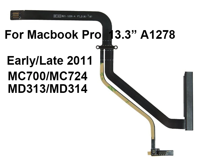 Новый гибкий жесткий диск 821 1226 A для Macbook Pro 13 A1278 кабель жесткого диска