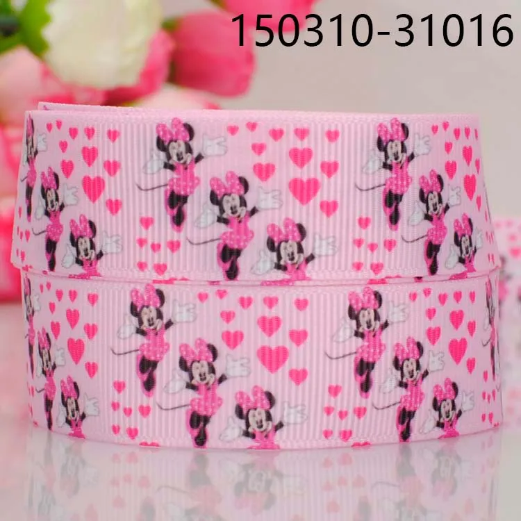 10 ярдов 7/" 22 мм мультфильм персонаж лента напечатанная grosgrain лента для украшения свадьбы/Материалы одежды