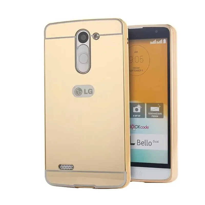 Для lg bello зеркало case покрытие металлический каркас с задней Трудная крышка Случая