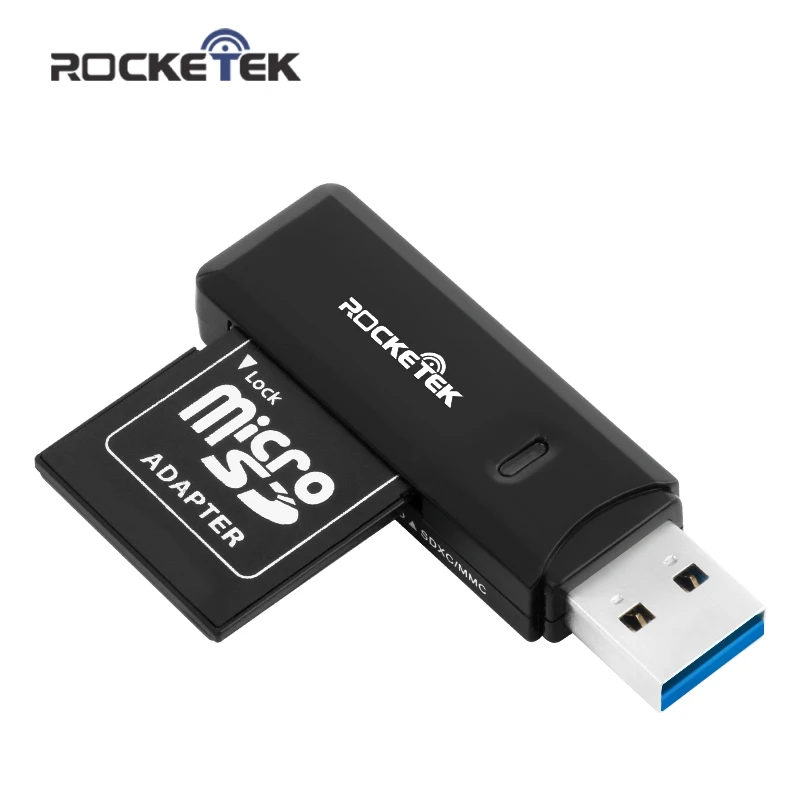 Rocketek USB 3 0 multi 2 в 1 памяти OTG Телефон card reader 5 Гбит/с адаптер для SD TF micro pc компьютер