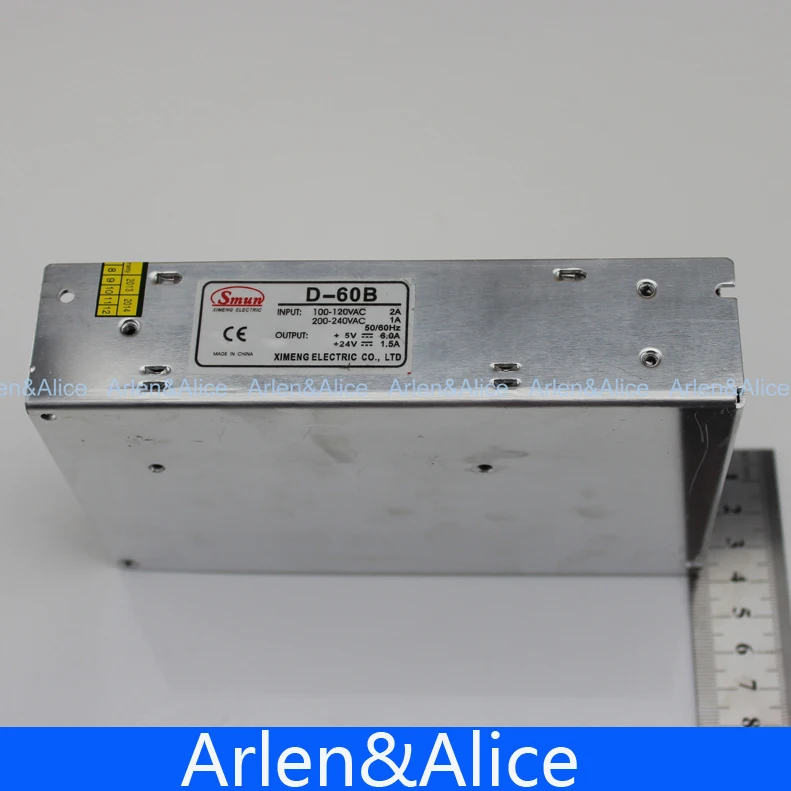 D 60W B Двойной выход 5V 24V импульсный источник питания AC к DC DC3A DC1.8A | Обустройство