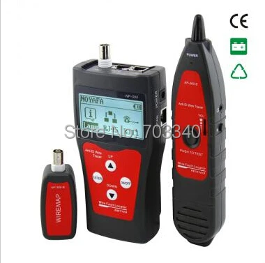 CCTV BNC cable tester wire tracker with cable lenght test BNC RJ45 cable tracer for RJ45 RJ11 BNC USB