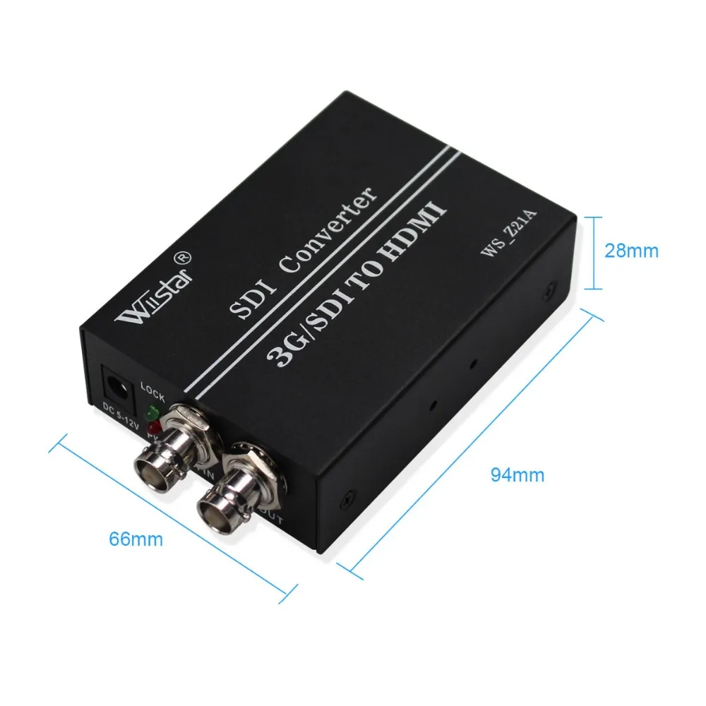 Wiistar 3G SD HD SDI к HDMI видео преобразователь с петлей BNC аудио адаптер 720P 1080P для