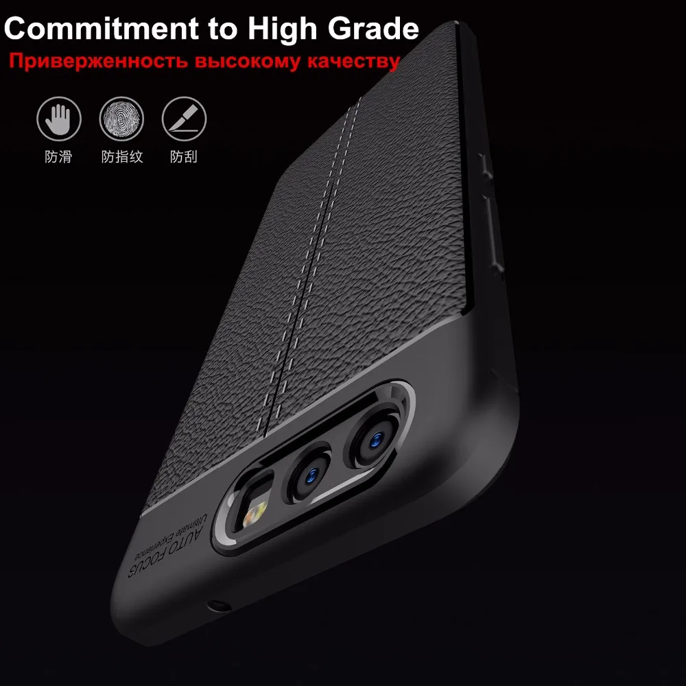 Роскошный чехол с узором Личи для Huawei P10 Plus тонкий мягкий силиконовый P8 Lite 2017 P9