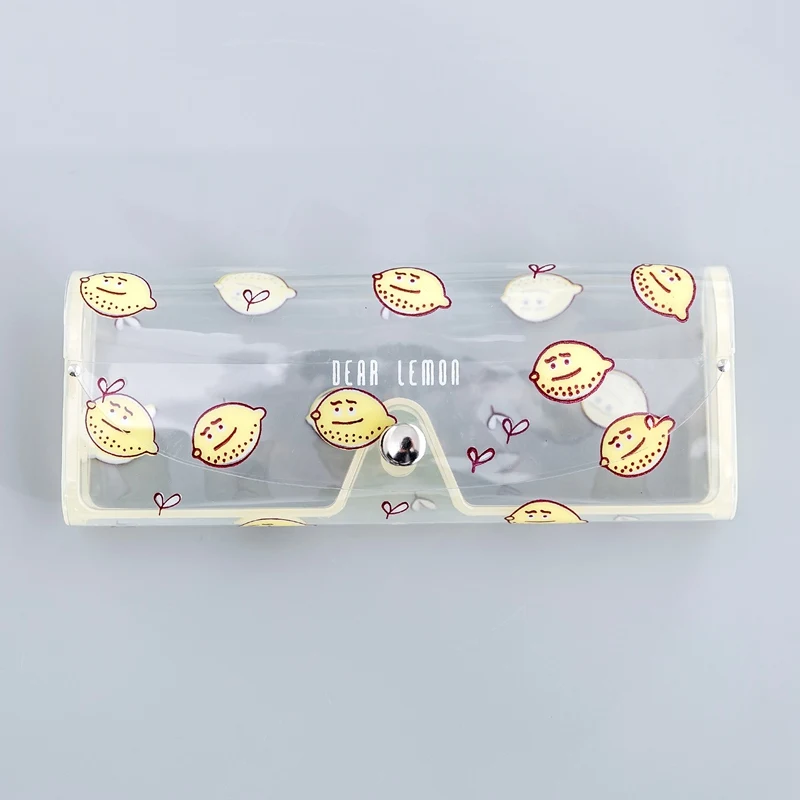Yellow Lemon Футляры для очков, цветные футляры для очков 15*6 см, портативная прозрачная дешевая сумка, коробка для солнцезащитных очков, очки для чтения, близорукости - Цвет: Yellow Lemon
