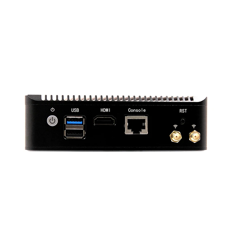 Промышленный мини ПК E3845 CPU 4 * Lan порт 1 RJ45 RS232 Com MINI PCIE sup wifi/3G модуль SSD/HDD