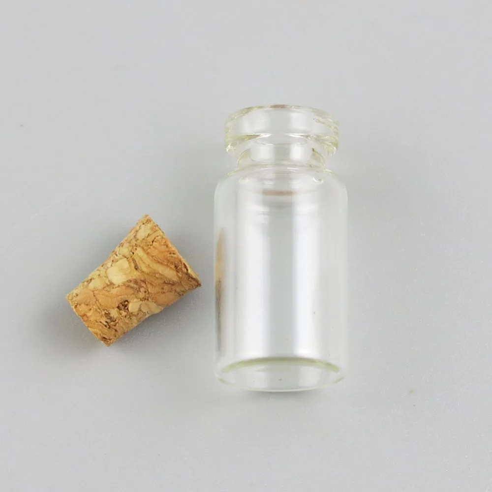 Мини бутылка из прозрачного стекла 10 шт. 1 мл 5 2 с деревянной корковая пробка