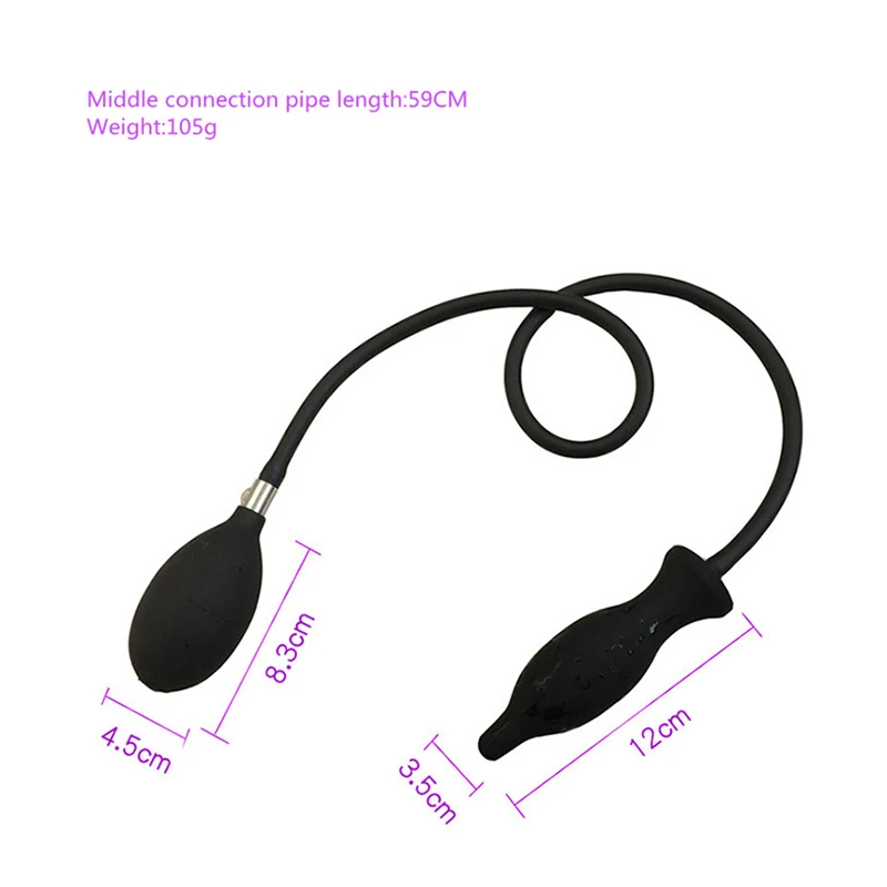 Safety Soft Big Inflatable Anal Plug Silicone Dilate Butt Inflate Balls Stimulate Massage Products Sex Toys. | Красота и здоровье
