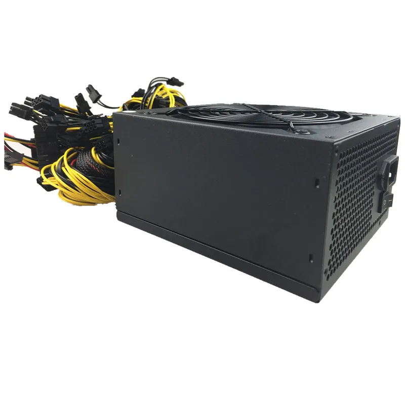 Блок питания для ПК майнинга биткоинов ETH ATX Asic 2000 Вт компьютерный блок RX 480 470