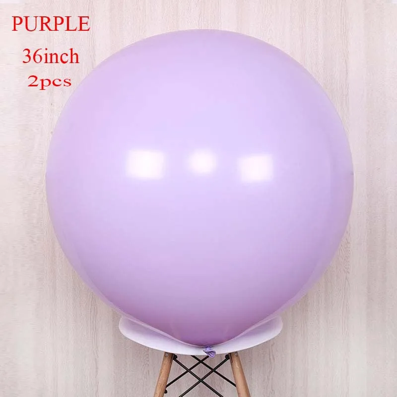 36inch style 6 10 18 36 дюймов Большой пастельных шарики Baby Shower украшения мгновенной проявки Macaroon баллоны Blanc на свадьбу и день рождения Globos латексный воздушный шар S6XZ - Цвет: 36inch style 6