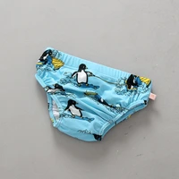 mini swimming beach swimwear fashion cartoon children printed toddler penguin baby girls swimsuit 1 3y baby boys car swimwear