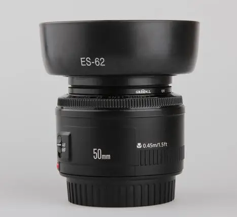 10 шт. бленда для объектива цифровой зеркальной камеры Canon EF 50 мм 1 8 II 52 мм|lens hood|camera