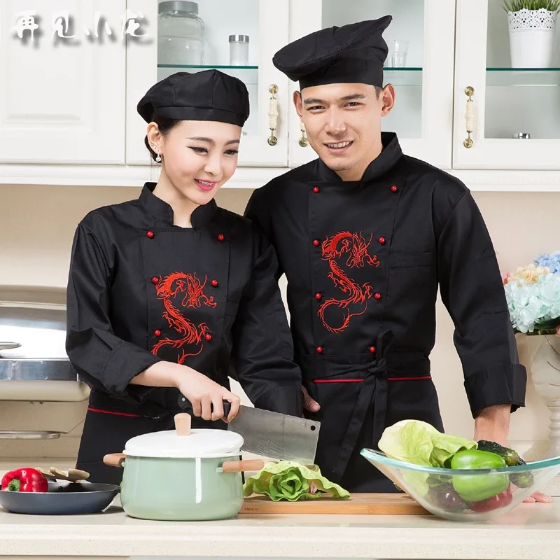 Plus Size B-5556 Long Sleeved Hotel Uniform Chef Wear for Dining Restaurant - High-Quality Kitchen Fixtures Work Clothes image 3