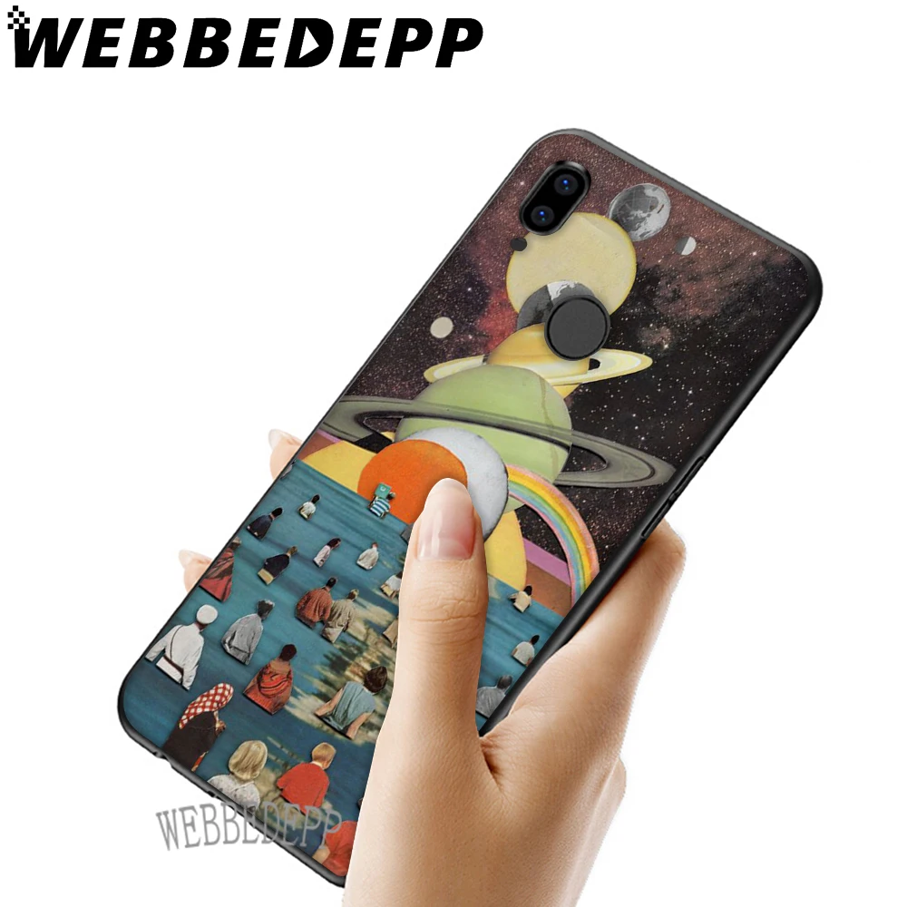 WEBBEDEPP винтажный Мягкий ТПУ чехол в стиле Триппи для Huawei Y6 Y7 Prime Y9 Mate 10 20 Lite Pro Nova 2i 3i 4