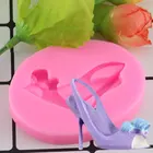 3D форма для обуви на высоком каблуке, помадка, инструменты для украшения торта, шоколада, Пластиковая форма, аксессуары для выпечки сделай сам