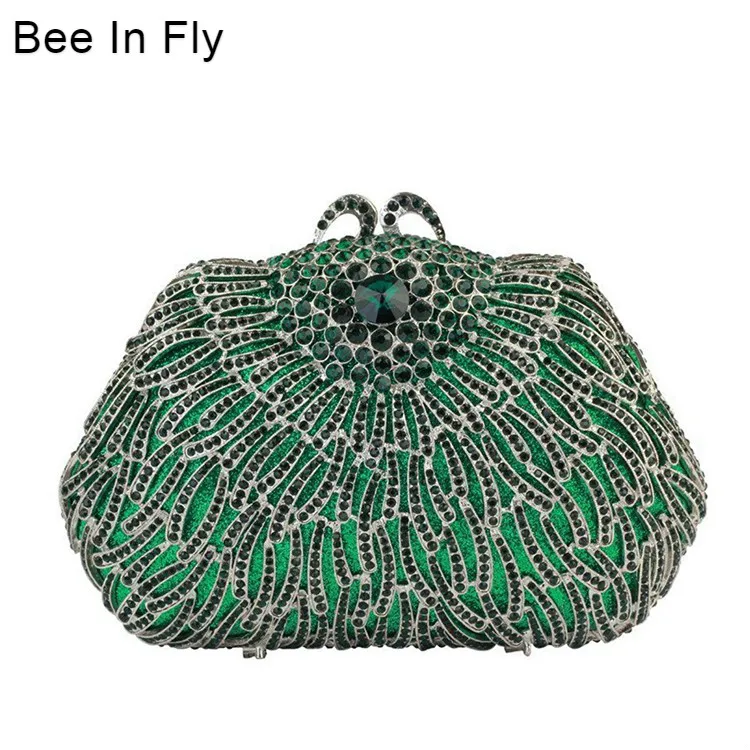

Роскошный женский клатч с кристаллами Bee In Fly