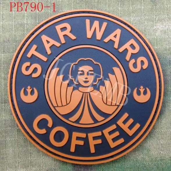 Кофейная принцесса Leia Organa тактический боевой дух 3D ПВХ патч|3d pvc patch|patches patchespatch 3d |