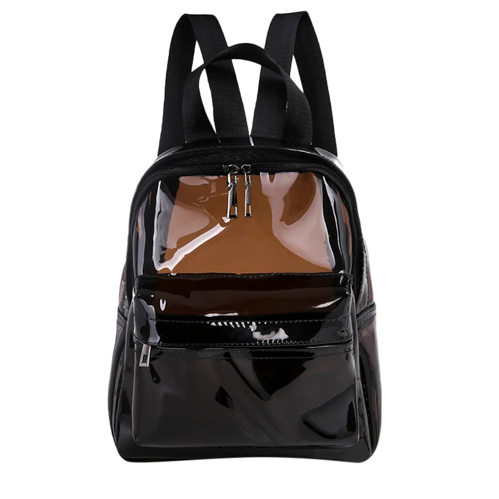Прозрачный женский рюкзак водонепроницаемый для книг студентов колледжа