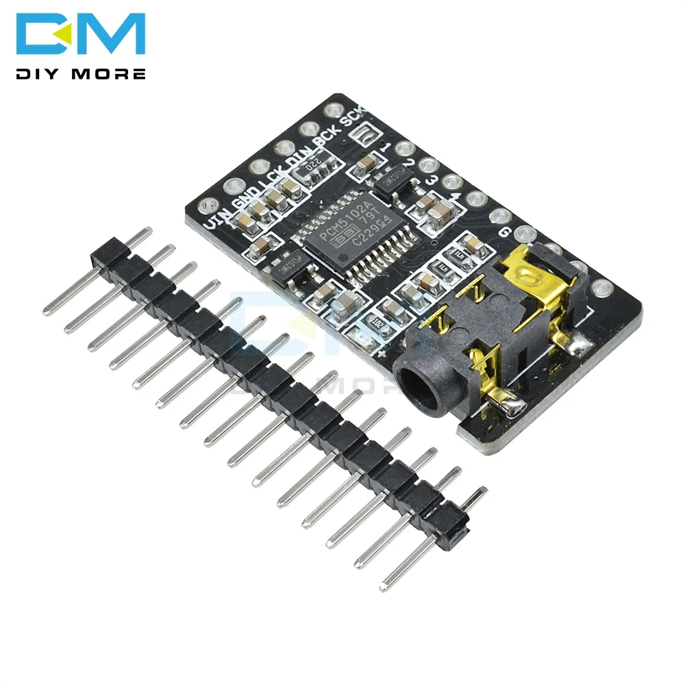Интерфейс I2S PCM5102 DAC декодер GY модуль плеера для Raspberry Pi pHAT форматная плата