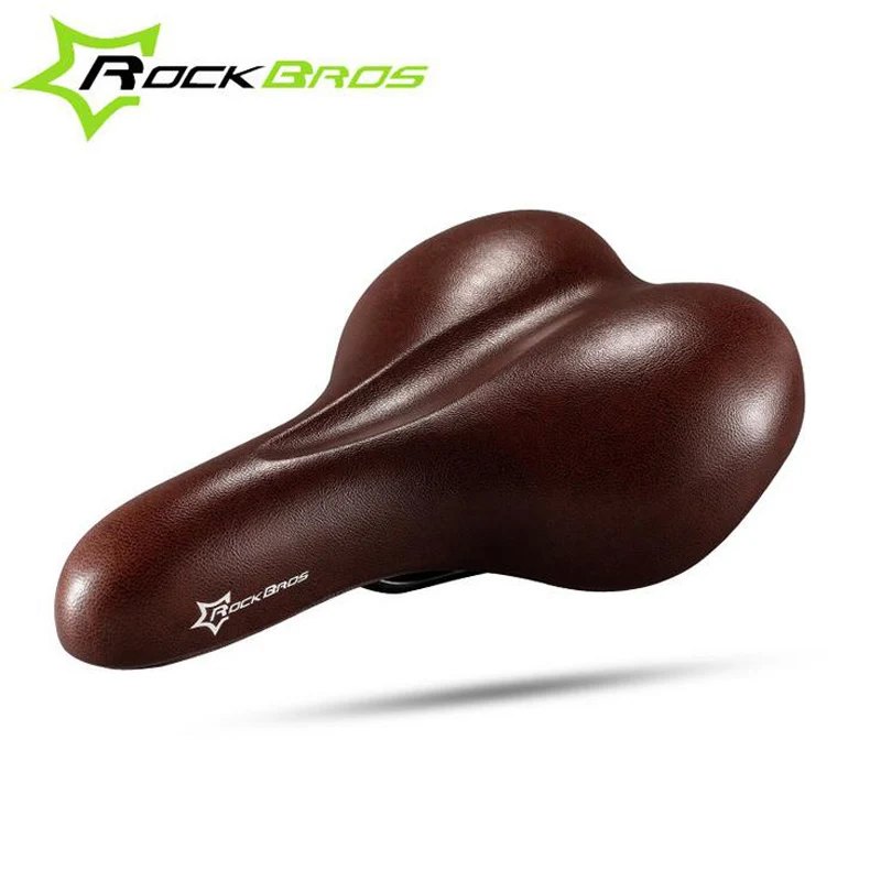 RockBros широкое велосипедное седло сиденья коричневый Mtb Подушка Запчасти для