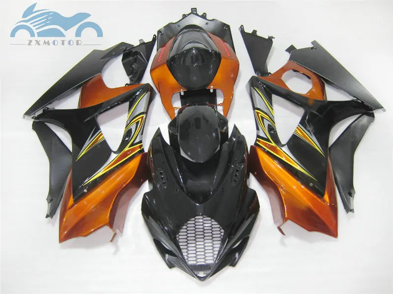 Полный комплект флейт для SUZUKI GSXR1000 2007 2008 K7 ABS пластиковые спортивные Обтекатели 07