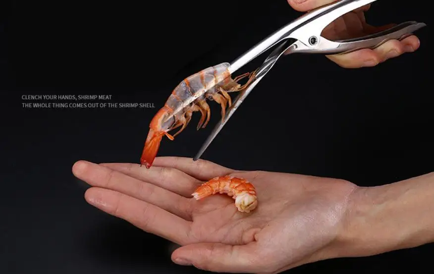 Kitchen Dining &amp Bar Stainless Steel Prawn Peeler Shrimp Deveiner Peel Device Creative Tools drop ahipping apr5 |