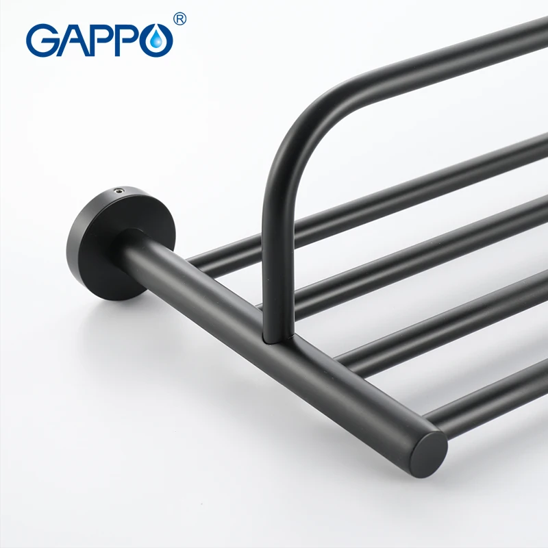 Набор принадлежностей для ванной GAPPO черные бумажные держатели крючки из