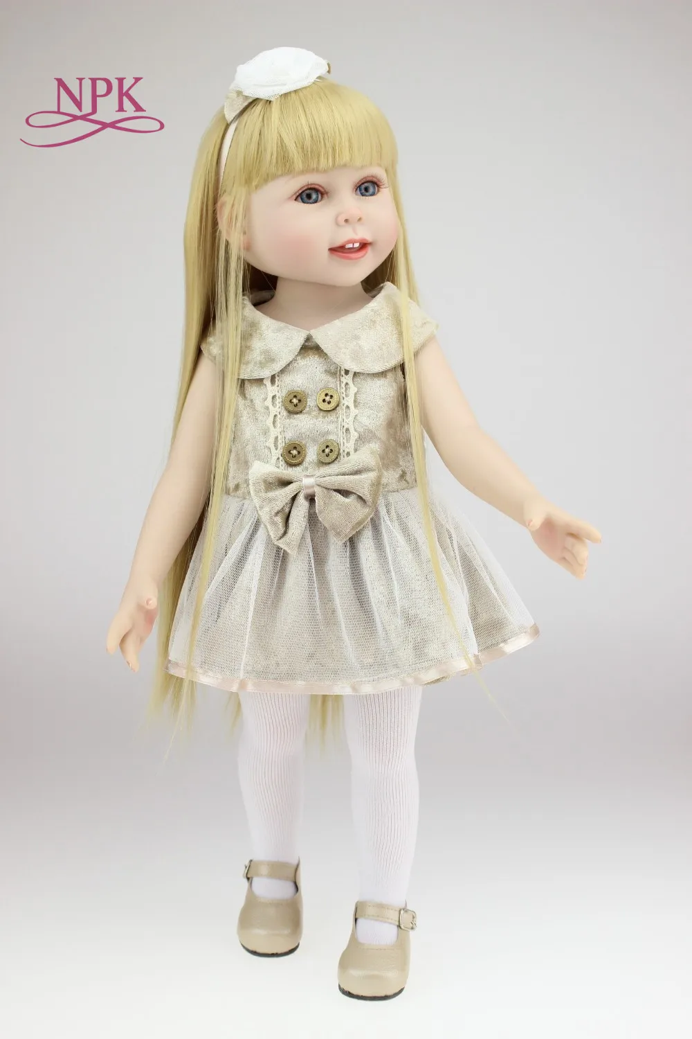 NPK Boneca Reborn силикон 2018 Новое поступление 1/4 Bjd кукла для Sd Милая смола с макияжем