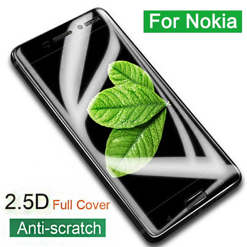Чехол из закаленного стекла для Nokia 5 6 7 Plus 8 9 2 1 3 X5 X7 защитное стекло с полным