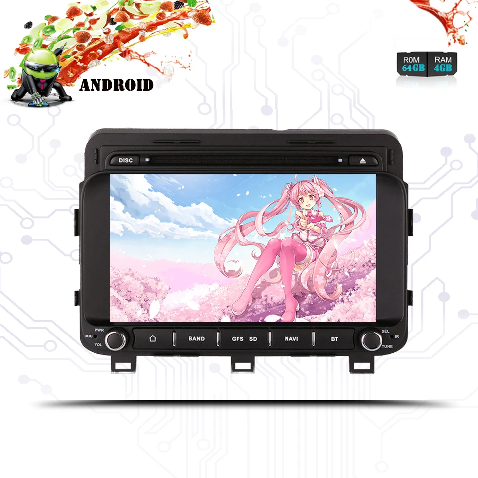 4G + 64G Android 9 0 8core автомобильный DVD GPS для Kia K5 Optima 2014 2015 2016 Авто ПК Bluetooth Wifi радио