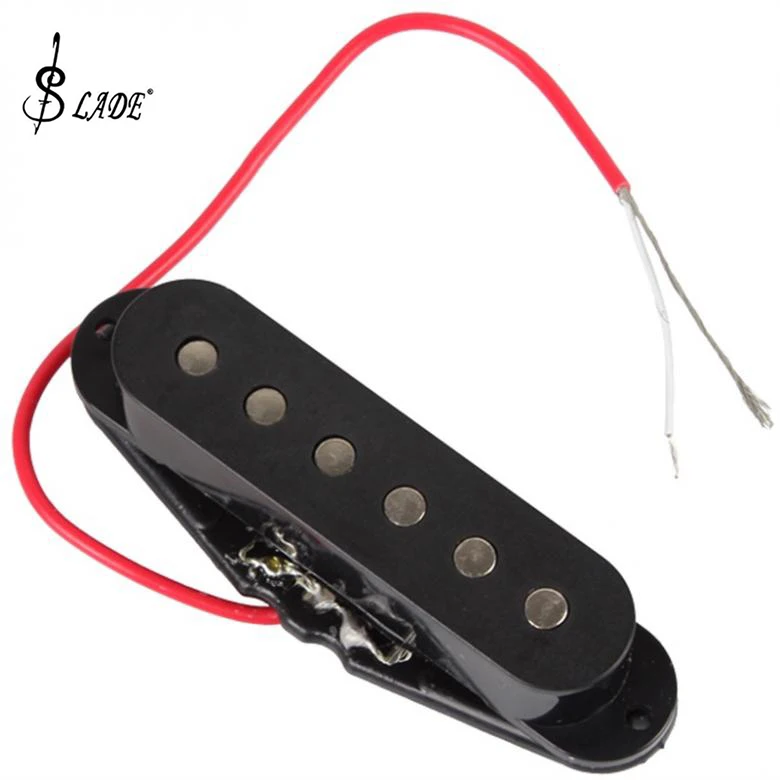 Slade Black Single Coil Sound Pickup for 6 Strings Guitar Accessories