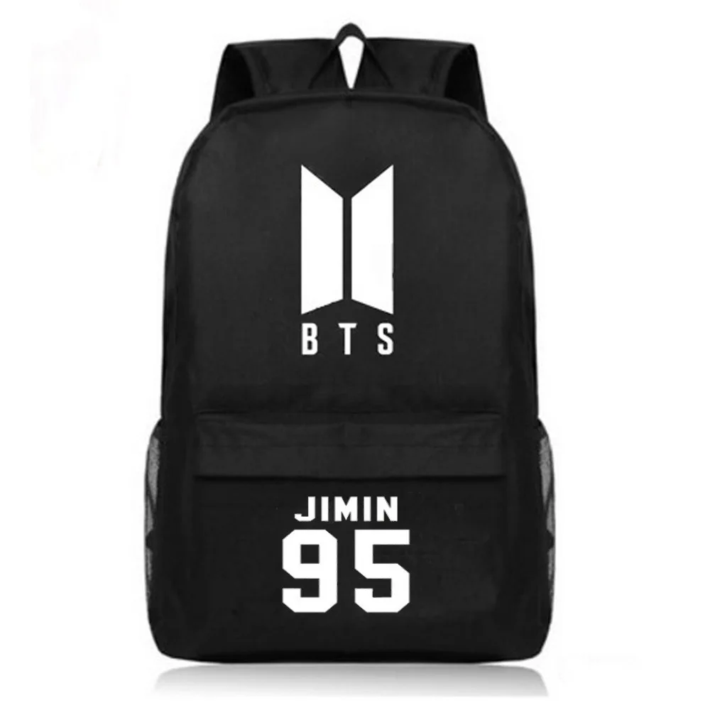 2018 мужской BTS черный рюкзак для студентов колледжа школьные рюкзаки сумки