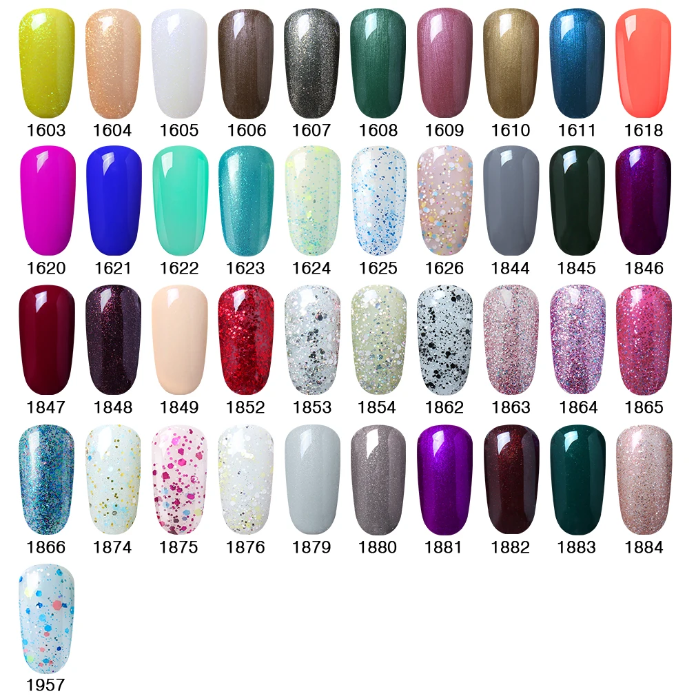 

Elite99 30ML Pure Gel Nail Polish 241 Colors Base Top Coat UV LED Gel Varnish Hybrid Nail Art Semi Permanent