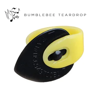 Гитарный медиатор Fred Kelly Pick Delrin Bumblebee Jazz  Tear Drop