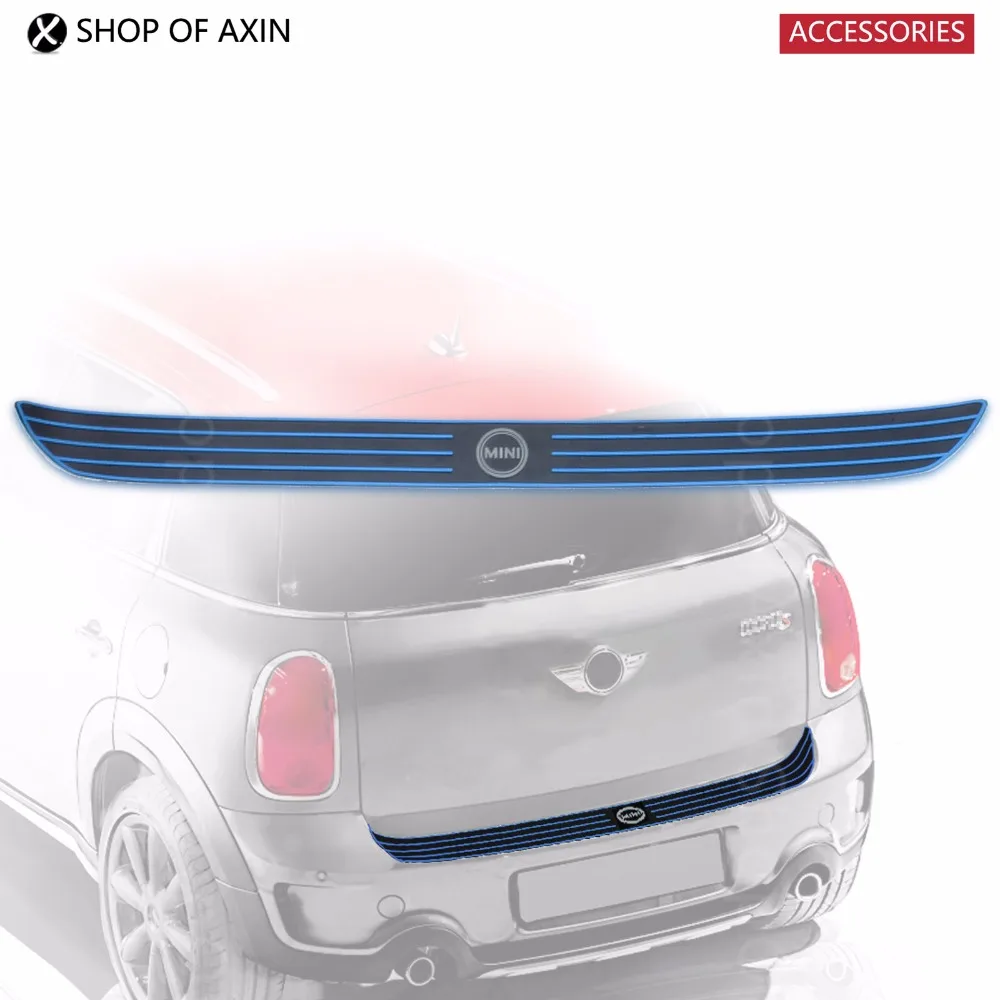 Синий линии заднего бампера протектор оградительная защита багажник Стикеры