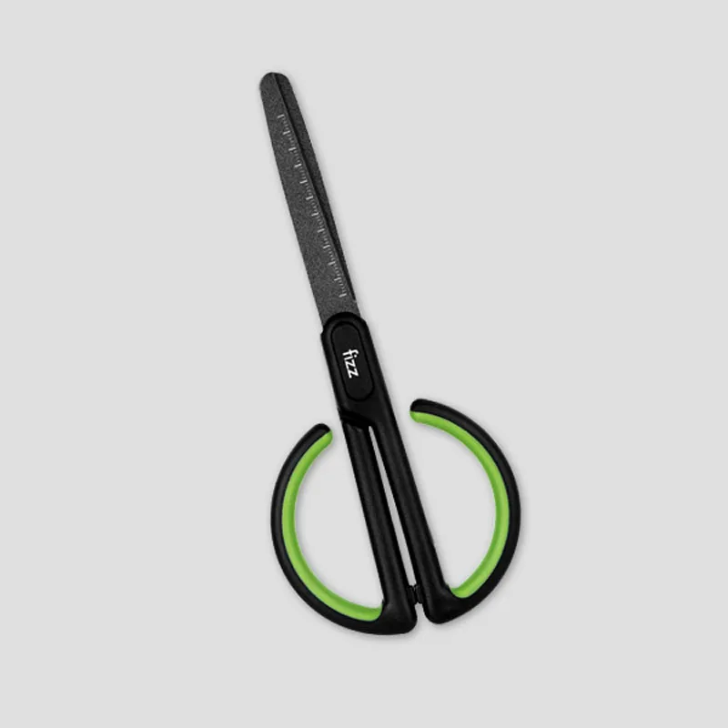 GREEN Xiaomi Mijia Youpin Fizz тефлоновые ножницы, шкала, метка, безопасная круглая режущая головка, фториновое покрытие, офисные канцелярские ножницы - Цвет: GREEN