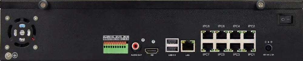 Сетевой видеорегистратор 8CH 4K с 8 портами питания POE для ip камер 4K/5MP/4MP/3MP/2MP/720P IP камеры видеонаблюдения|nvr 4k|nvr