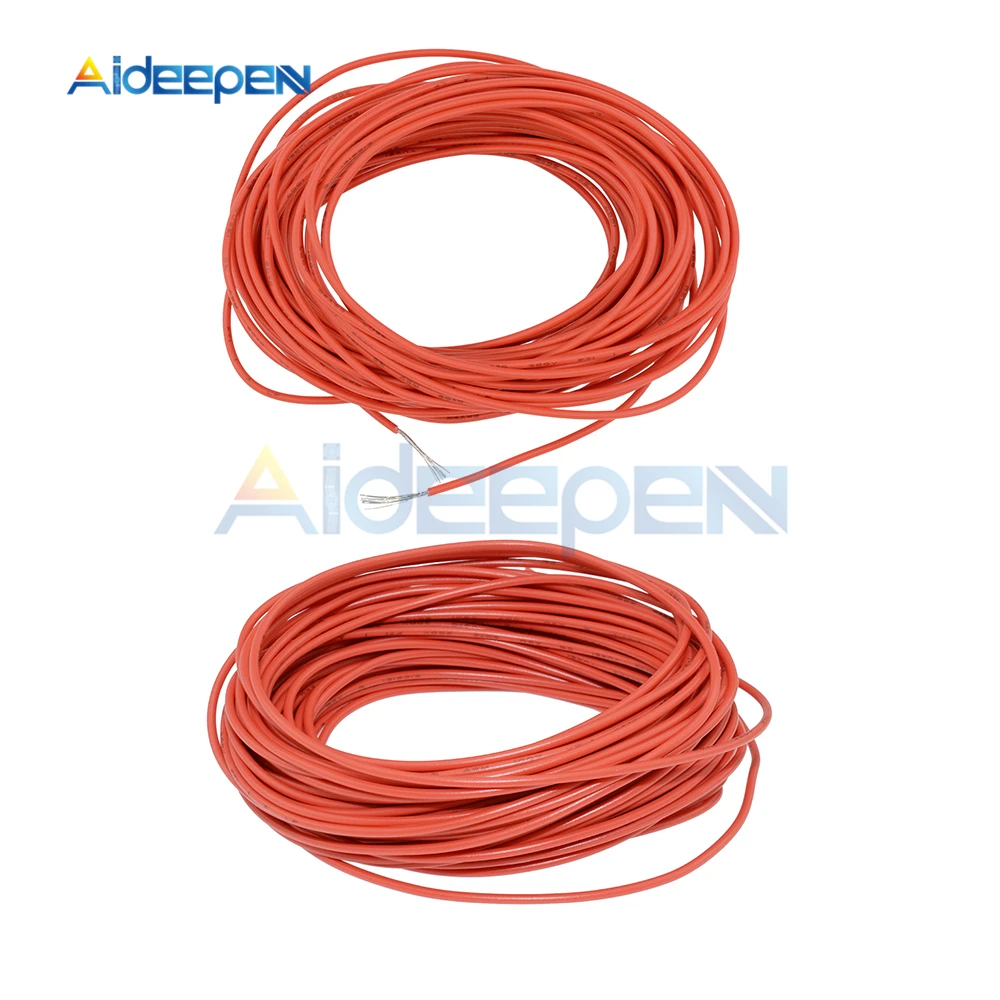 10 метров UL-1007 провод 24AWG ПВХ изолированный провод электрический кабель Монтажный провод 300V красный шнур