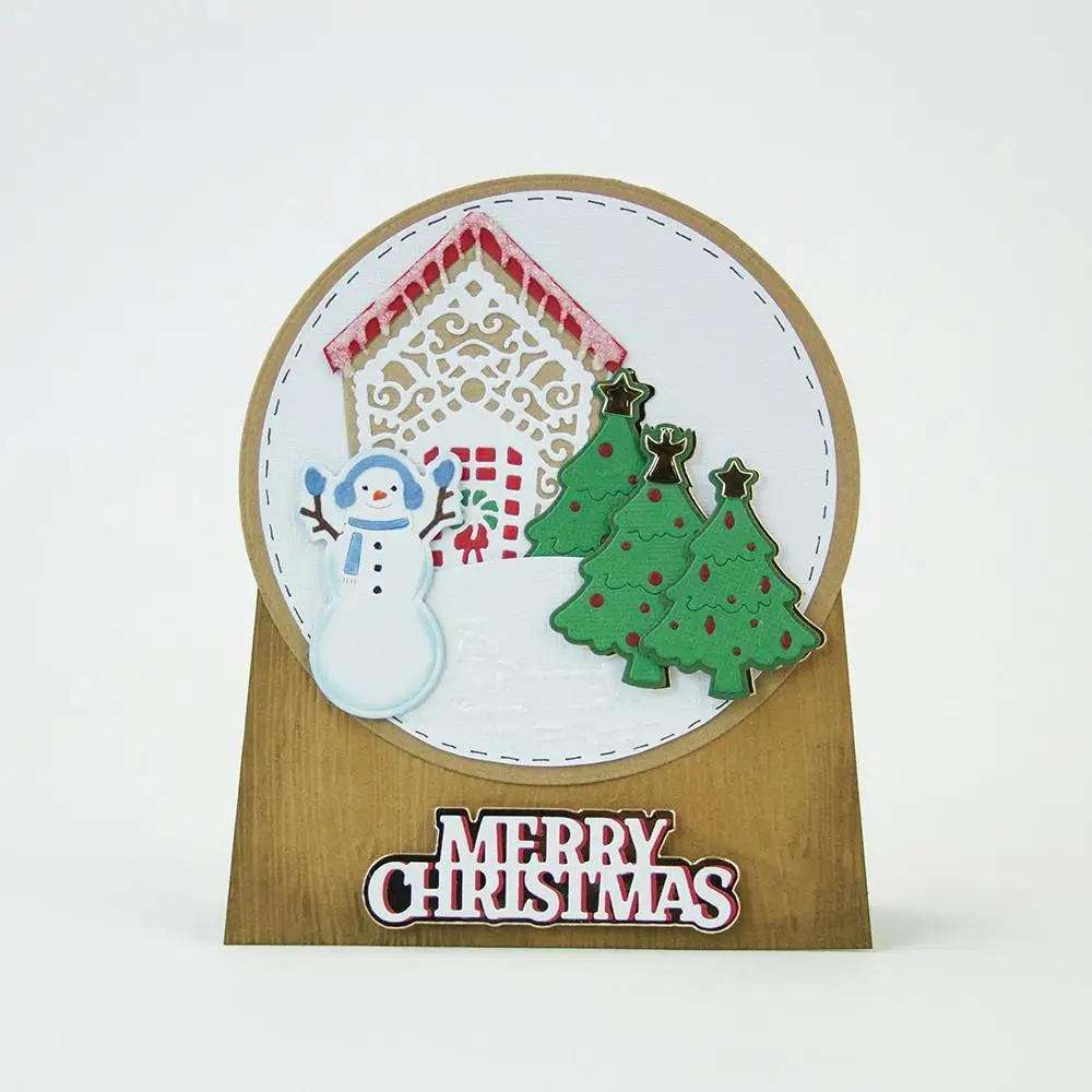 Металлические режущие штампы для рождественской елки трафареты скрапбукинга