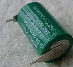 Бесплатная доставка 2 шт./лот 3 в CR1/2AA 1/2aa PLC батарея литиевая Первичная с ножкой |