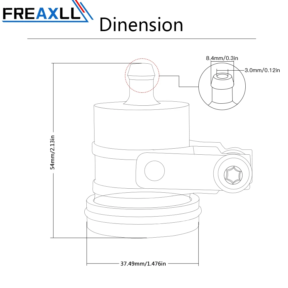 Резервуар тормозной жидкости для Yamaha R1 R3 R6 FZ1 FZ6/R FZ07 FZ8 FJR1300 MT01 MT07 YFM600 FZR FZS