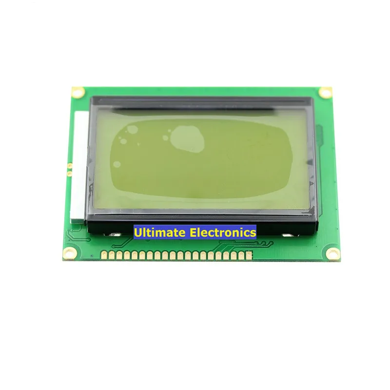 Черный шрифт с подсветкой ST7920 12864 дюйма 5 В 1 шт.